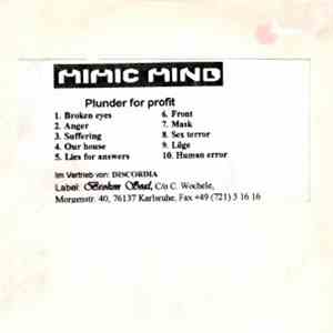 Mimic Mind - Plunder For Profit