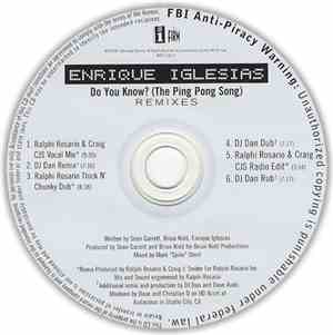 Enrique Iglesias - Do You Know? (The Ping Pong Song) (Remixes)