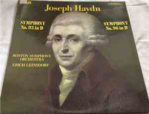 Joseph Haydn, Boston Symphony Orchestra, Erich Leinsdorf - Symphony No. 93 In D / Symphony No 96 In D