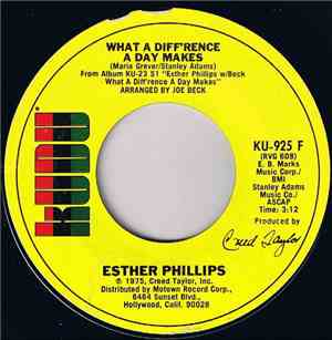 Esther Phillips - What A Diff'rence A Day Makes