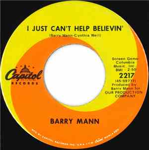 Barry Mann - I Just Can't Help Believin'