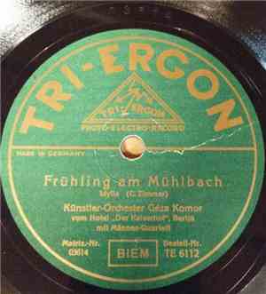 Künstler-Orchester Géza Komor / Harry Jackson's Tanz-Orchester - Frühling am Mühlbach / Kuckucks-Walzer