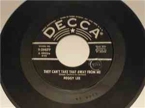 Peggy Lee - They Can't Take That Away From Me