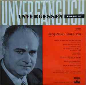 Benjamino Gigli - Benjamino Gigli - VIII