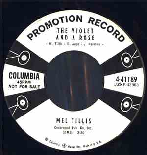 Mel Tillis - The Violet And A Rose / No Song To Sing