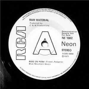 Raw Material  - Ride On Pony