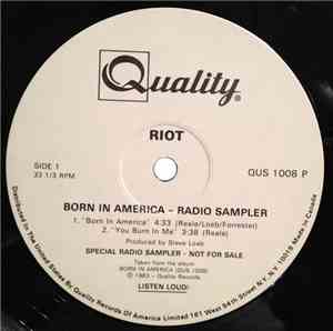 Riot  - Born In America - Radio Sampler