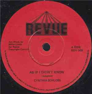Cynthia Schloss - As If I Didn't Know