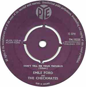 Emile Ford And The Checkmates - Don't Tell Me Your Troubles