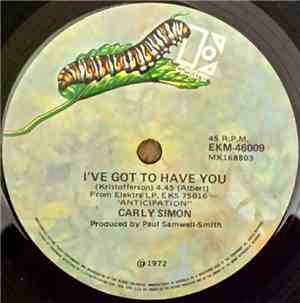 Carly Simon - I've Got To Have You
