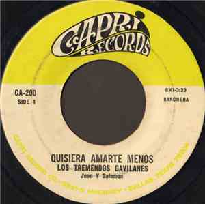 Los Tremendos Gavilanes - Juan Y Salomon - Quisiera Amarte Menos