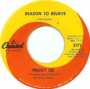 Peggy Lee - Reason To Believe