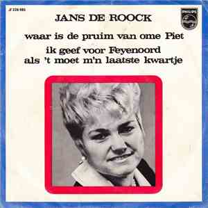 Jans De Roock - Waar Is De Pruim Van Ome Piet