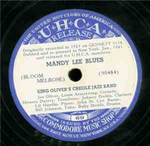 King Oliver's Creole Jazz Band - Mandy Lee Blues / Froggie Moore