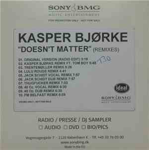 Kasper Bjørke - Doesn't Matter (Remixes)