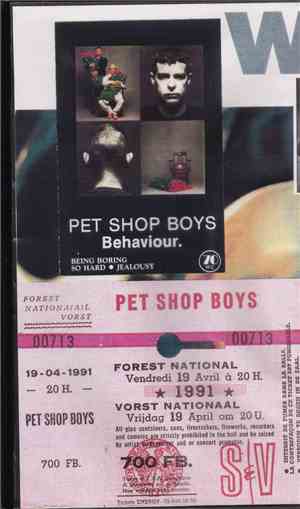 Pet Shop Boys - Performance - Concert Forest National Belgique 19-04-1991