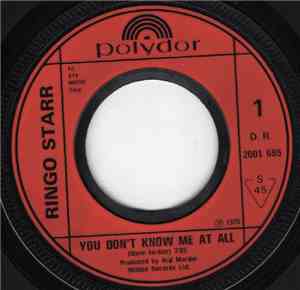 Ringo Starr - You Don't Know Me At All