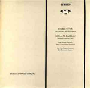 Joseph Haydn / Giovanni Paisiello : Andre Navarra, Robert Veyron-Lacroix, Saar Radio Chamber Orchestra, Karl Ristenpart - Cello Concerto In D Major, No. 2, Opus 101 / Harpsichord Concerto In C Major