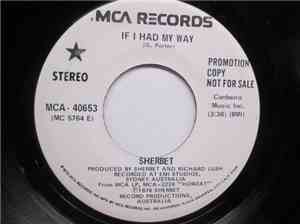 Sherbet - If I Had My Way