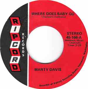 Marty Davis  - Where Does Baby Go / Talk About A Feeling
