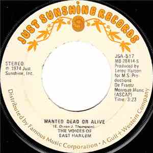 The Voices Of East Harlem - Wanted Dead Or Alive / Can You Feel It