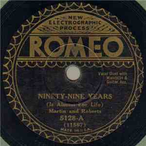 Martin And Roberts - Ninety-Nine Years (Is Almost For Life) / Prisoner No. 999