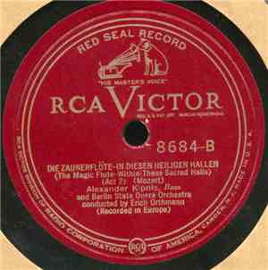 Alexander Kipnis, Berlin State Opera Orchestra, Erich Orthmann - Simon Boccanegra - Lacerato Spirito / Die Zauberflöte - In Diesen Heiligan Hallen