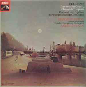 Poulenc, Simon Preston, London Symphony Orchestra, André Previn - Concerto For Organ, Strings & Timpani / Concert Champêtre For Harpsichord & Orchestra