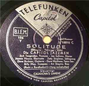 The Capitol Jazzmen - Solitude / Casnova's Lament
