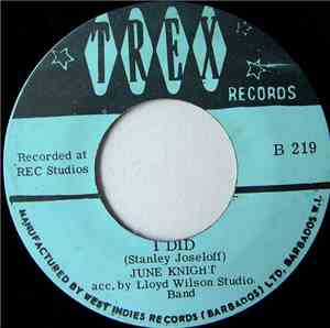 June Knight Acc. By Lloyd Wilson Studio Band - I Did / Barbados My Island Of Dreams