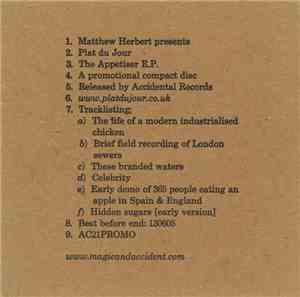 Matthew Herbert - Plat Du Jour: The Appetiser E.P.