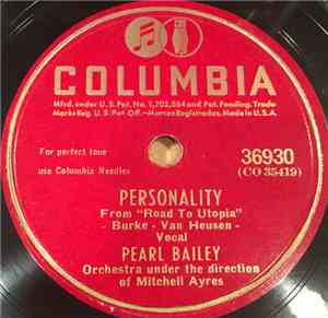 Pearl Bailey - Personality / Don't Like 