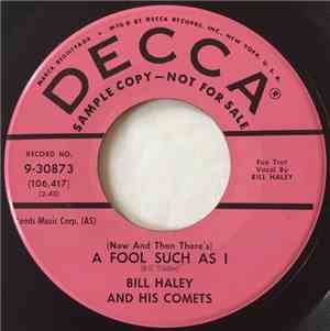 Bill Haley And His Comets - (Now And Then There's) A Fool Such As I / Where'd You Go Last Night