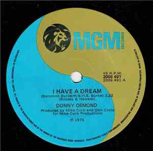 Donny Osmond - I Have A Dream / I'm Dyin'