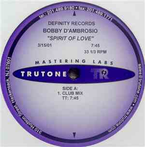 Bobby D'Ambrosio - Spirit Of Love