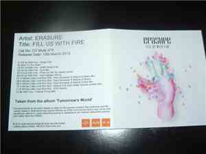 Erasure - Fill Us With Fire