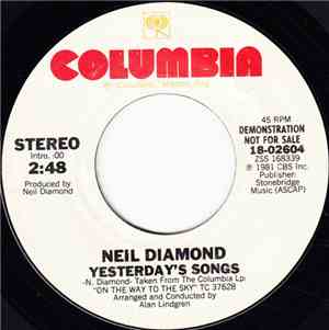 Neil Diamond - Yesterday's Songs