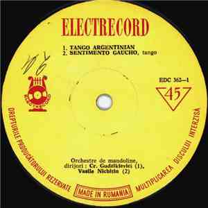 Orchestra de mandoline Cr. Gudzikievici / Orchestra de mandoline Vasile Nichitin - Tango Argentinian