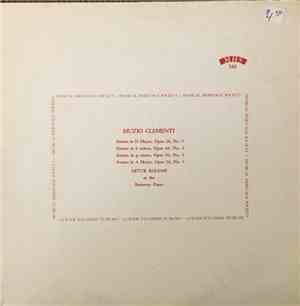 Arthur Balsam - Muzio Clementi; Sonata in D Major, Sonata in b minor, Sonata in g minor, Sonata in A Major