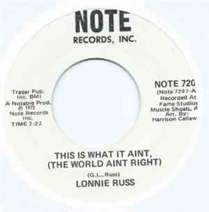 Lonnie Russ - This Is What It Aint (The World Ain't Right)