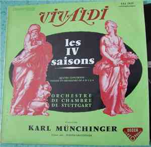 Vivaldi, Münchinger, Stuttgart Chamber Orchestra, Werner Krotzinger - The Four Seasons