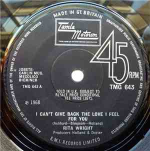 Rita Wright - I Can't Give Back The Love I Feel For You