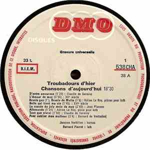 Jacques Herbillon / Bernard Pierrot - Troubadours D'Hier, Chansons D'Aujourd'hui