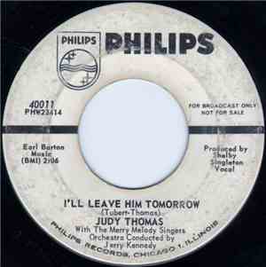 Judy Thomas - I'll Leave Him Tomorrow / Welcome Home