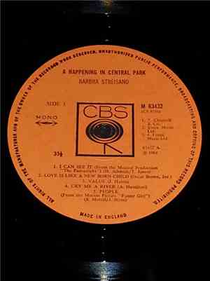 Barbra Streisand - A Happening In Central Park