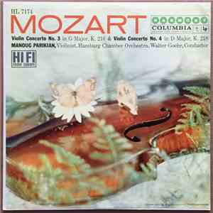 Manoug Parikian, Walter Goehr - Mozart: Violin Concerto No. 3 in G Major, K. 216 & Violin Concerto No. 4 in D Major, K. 218