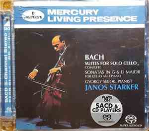 Bach / Janos Starker, Gyorgy Sebok - Suites For Solo Cello (Complete); Sonatas In G & D Major For Cello And Piano