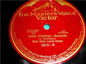 Alma Gluck, Louise Homer - Contes D'Hoffman-Bacarolle / Life's Dream Is O'Er