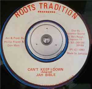 Jah Bible - Can't Keep I Down