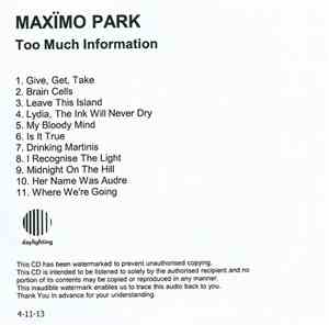Maxïmo Park - Too Much Information